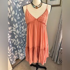 Wild Fable Easy Breazy Coral Mini Dress